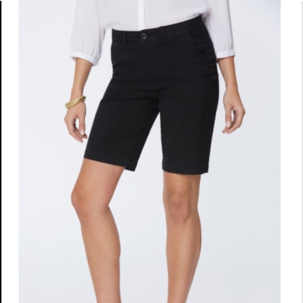 NYDJ Black Denim Bermuda Shorts Size 2